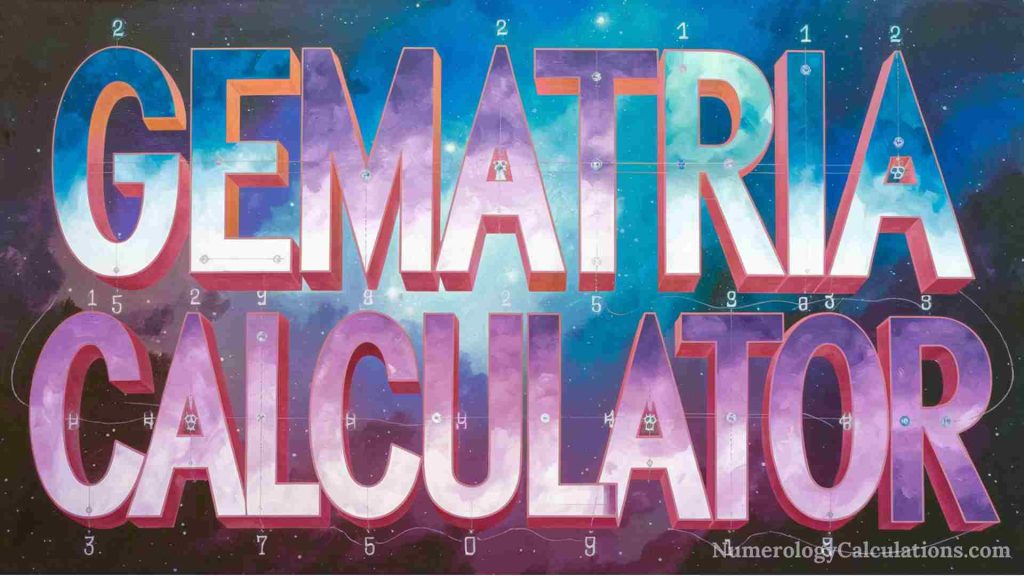 Gematria Calculator