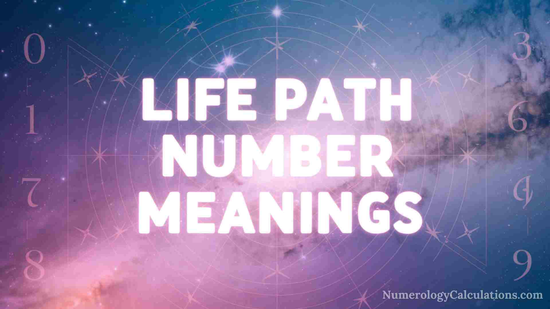 Life Path Number Meaning